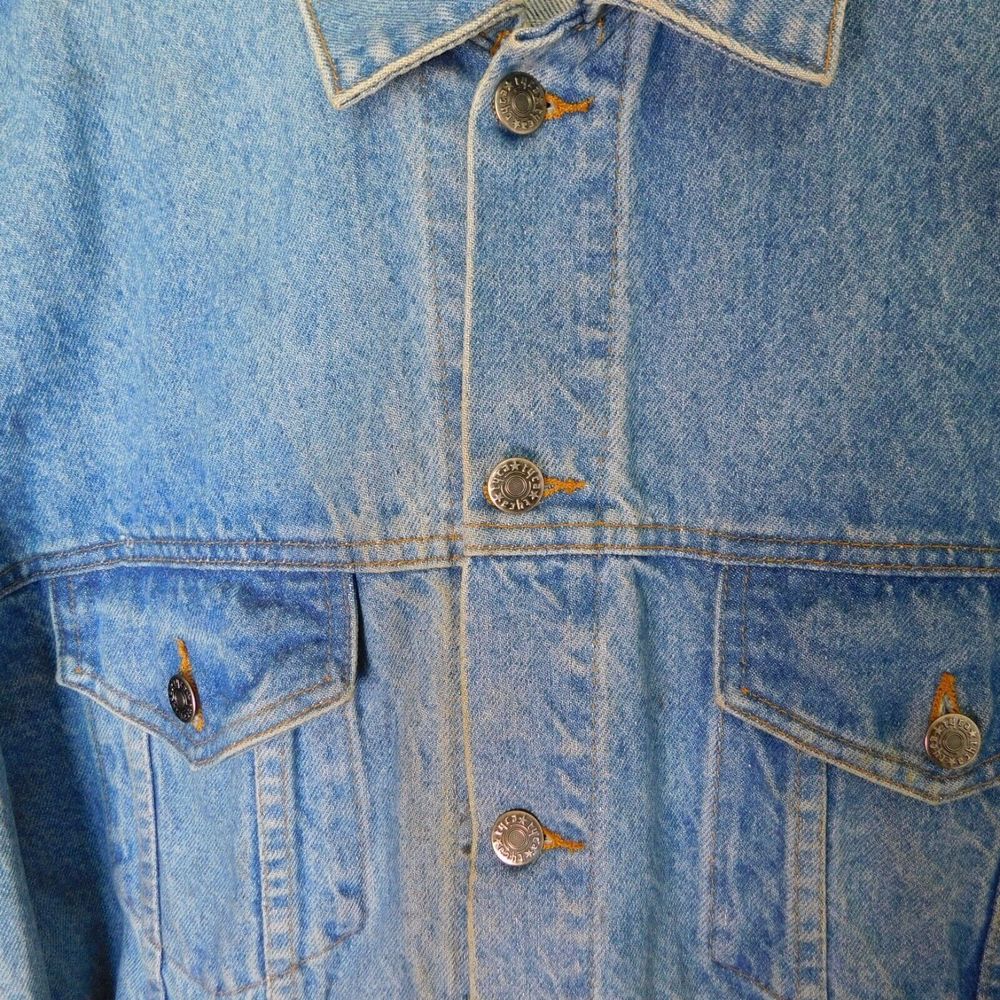 Tyca Denim Jacket Adult L Freightliner Embossed Made in USA Vintage Rare Trucker - Picture 7 of 16